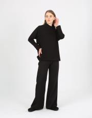 siyah  basic sweatshirt