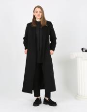 siyah piano kaşmir şal yaka kaban 