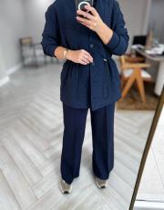 lacivert ispanyol pantolon