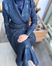 lacivert lady elbise 2