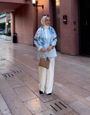 beyaz jamilia pantolon