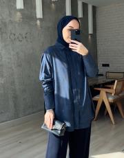 lacivert vintage gömlek 2