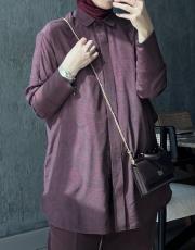 bordo vintage gömlek 2