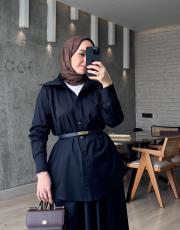 lacivert pearly gömlek