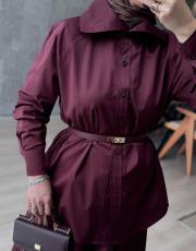 bordo pearly gömlek 2