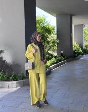 yağ yeşili pera keten takım  2