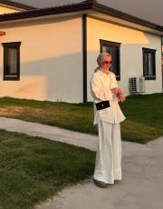 beyaz bağdat keten takım 2