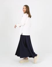 lacivert  klasik kloş  krep etek