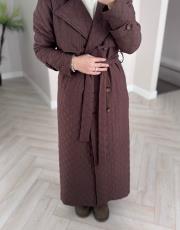 kahve kapitone klasik trençkot 2