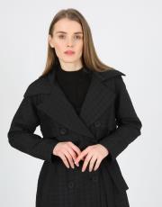 siyah kapitone klasik trençkot 2