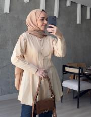 bej incili gömlek 2